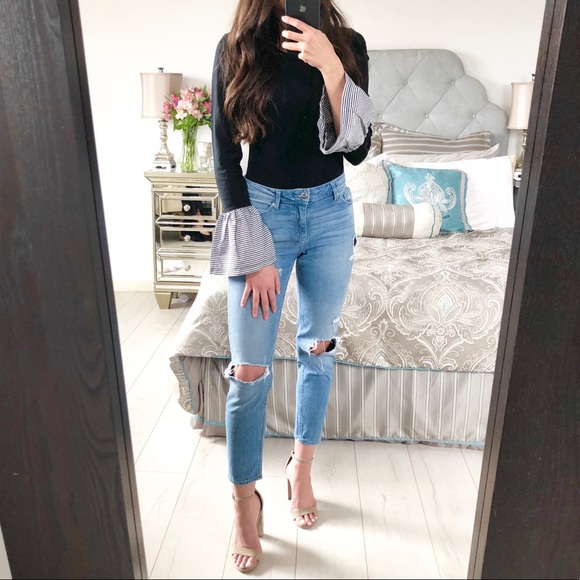 Abound Tops - Ruffle Sleeve Bodysuit